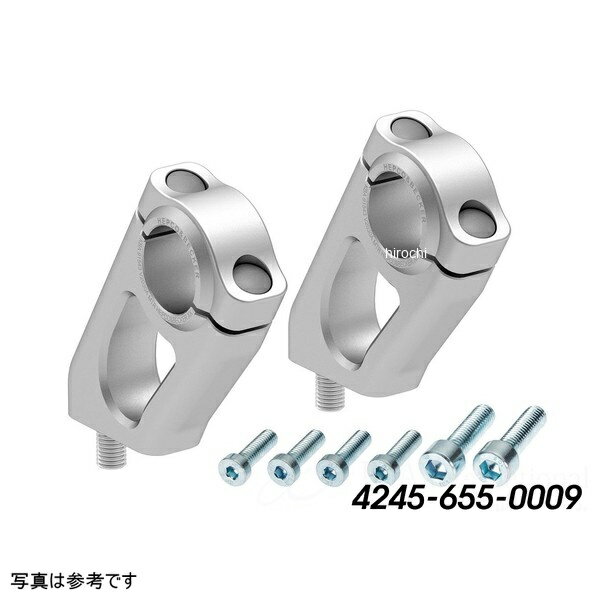 ヘプコアンドベッカー HEPCO&BECKER ハンドルバーセットバックライザー 20mmUp 30mmSetback シルバー 08年-12年 R1200GS 4245-655-0009 JP店