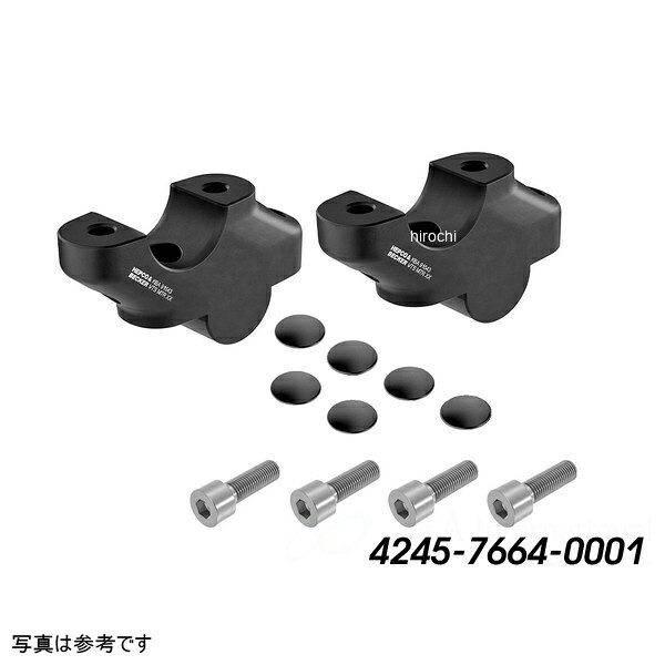 ヘプコアンドベッカー HEPCO&BECKER ハンドルバーセットバックライザー 30mmUp 18mmSetback ブラック 24年- Speed 400 4245-7664-0001 JP店