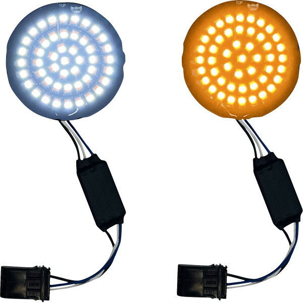  カスタム ダイナミクス Custom Dynamics LIGHT LED FRONT TURN SIGNALS GENESIS 4 WHITE/AMBER 2020-2381 JP店