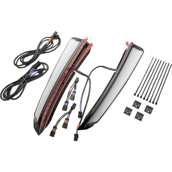  チロ CIRO FAIRING LIGHTS WINGLET ROAD GLIDE BLK 2040-3497 JP店