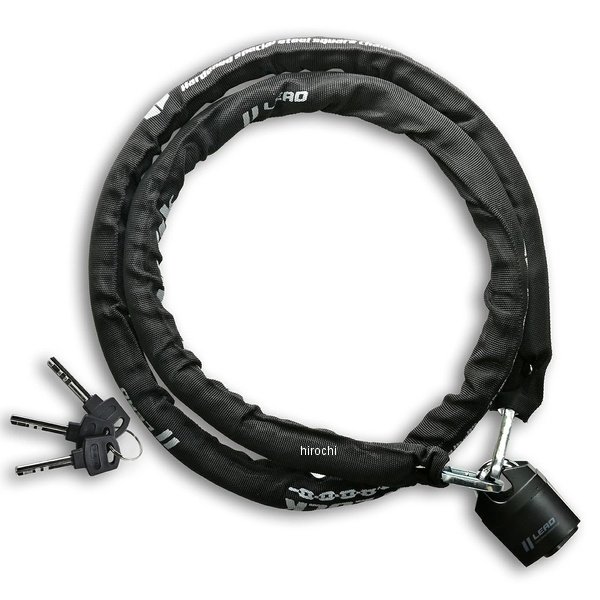 【メーカー在庫あり】 リード工業 スクエアチェーンロック ブラック 1800mm/5.5mm LC-404A JP店