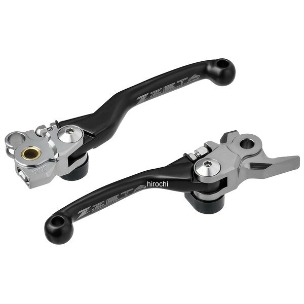ジータ ZETA PIVOTレバーセット ブラック 3Fi KX450/X 24-カラー：ブラックピボットレバーFPのブレーキ/クラッチレバーセットをモトクロッサーのみ設定。各車にあわせたカラーアルマイト表面処理を施す。【ピボットレバーFP】ピボットレバーCP Mタイプをベースにレバーアーム部を鍛造化。よりモトクロス・エンデューロなどのオフロードレースに特化。操作フィーリングを重点に設計された鍛造製レバーアームを採用したモデル。コンペティションバイク向けに開発されたレバーアームホルダー形状は、転倒によるレバー破損を最小限に抑える可倒式タイプ。また、転倒後、すぐに再スタートできるスプリング内蔵による自動レバー復帰システムを採用。軽量化と高精度を追求しレバーアダプター部は前面CNC加工を施す。チタンカラーアルマイト処理を施し、レバー前面にレーザープリントロゴを配置。※画像はイメージです。他車種・他カラーを含みます。ZE44-1131楽天 JP店
