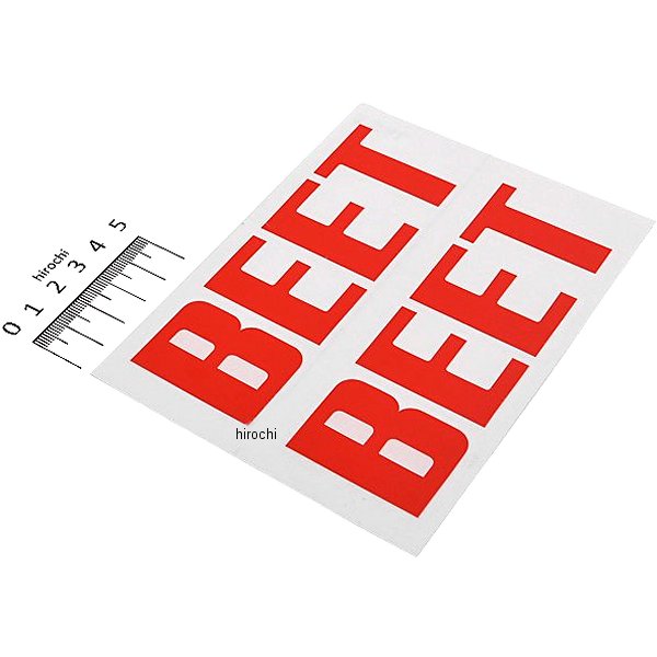 【メーカー在庫あり】 ビート BEET ステッカー BEET S 赤 0701-BS2-06 JP店