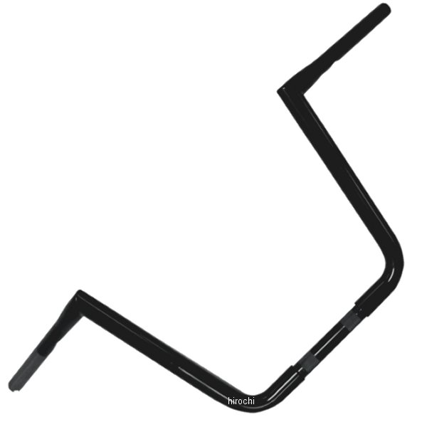 【USA在庫あり】 LAチョッパーズ LA Choppers 1.25インチ ハンドルバー ピーク 13インチ 黒(つや有り) 0601-2691 JP店