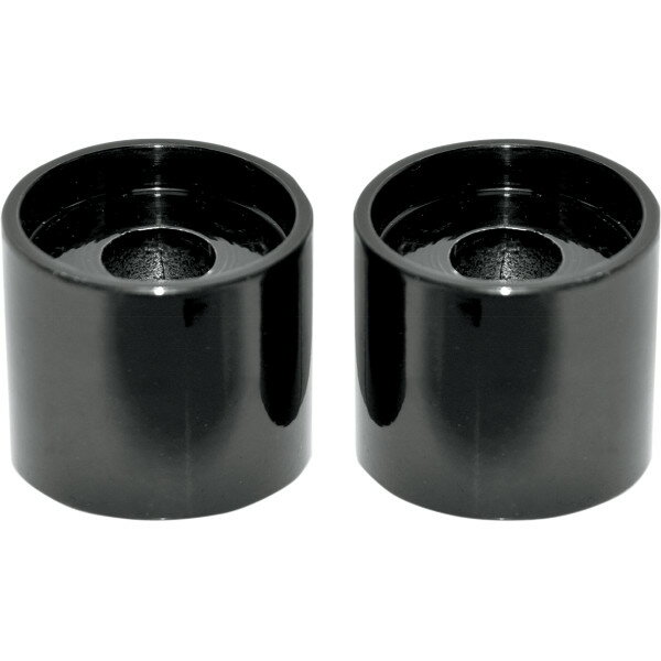 【USA在庫あり】 LAチョッパーズ LA Choppers 1.25インチバー用 延長ライザー 1インチ(25mm)高 黒(つや有り) 0602-0457 JP店