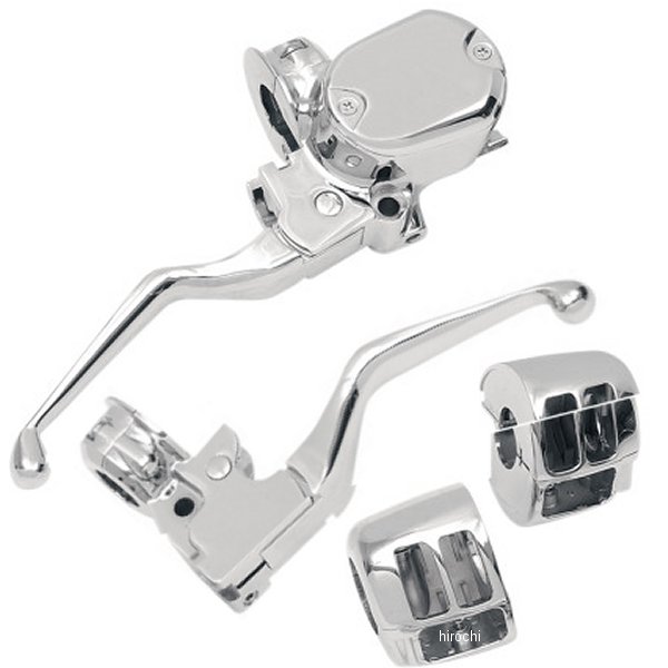 【USA在庫あり】 DRAG 1/2ボア シングルディスク ブレーキ キット クローム 04年-13年 XL 0610-0147 JP店