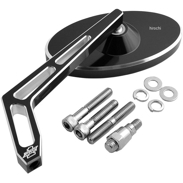 【USA在庫あり】 プロワン PRO-ONE ミラー カットアウト オーバル 左 黒 0640-0261 JP店