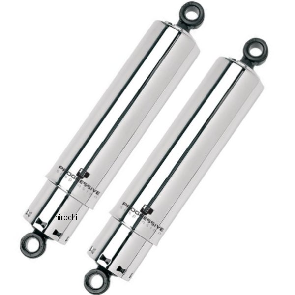 【USA在庫あり】 プログレッシブ PROGRESSIVE ショック 硬め 412 FXD 12インチ クローム/カバー付き pg..