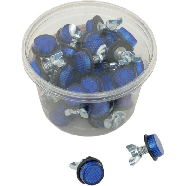 Other - 【USA在庫あり】 クリス Chris Products ナンバープレート用ミニ リフレクター 青 (40個入り) DS-272082 JP店