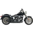 【USA在庫あり】 バッサニ Bassani フルエキゾースト Pro-ストリート 86年-17年 ソフテイルターンアウト 黒 1800-1509 JP店(2)