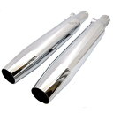 【USA在庫あり】 クロームワークス Khrome Werks 3インチ スリップオンマフラー HP-Plus 04年-13年 テーパード クローム 1801-0154 JP店(2)