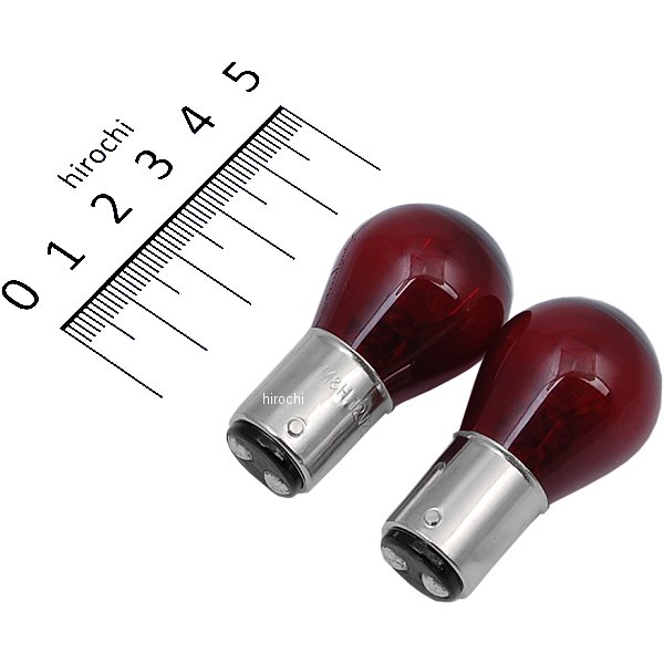 【メーカー在庫あり】 M&H マツシマ 口金ダブル球 12V23/8W 12V32/3CP対応 (レッド...