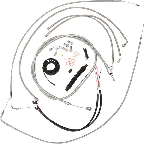 【USA在庫あり】 LAチョッパーズ LA Choppers ケーブルコンプキット ステンレス 11年-14年 ソフテイル ..