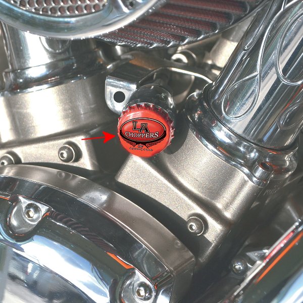 【USA在庫あり】 LAチョッパーズ LA Choppers チョーク ノブ ボトルキャップ 0657-...