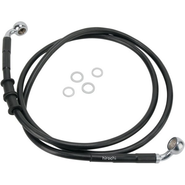 Brake Hose - 【USA在庫あり】 DRAG フロント ブレーキライン 黒ステンレス 10年以降 FXDWG ABS無 +2インチ(46.125インチ) 1741-2593 JP店
