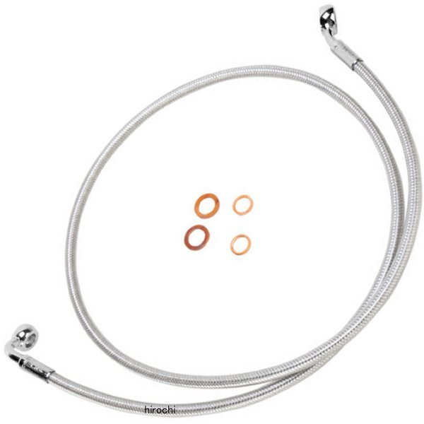 【USA在庫あり】 マグナム MAGNUM フロント ブレーキライン 7/16インチ/35°54インチ(1372mm) ステンレ..