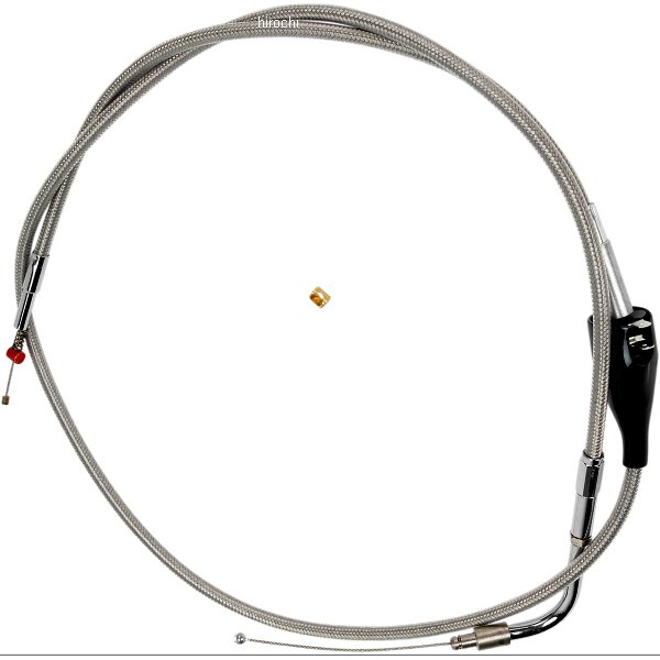 【USA在庫あり】 バーネット Barnett アイドルケーブル 48インチ ステンレス 02年-06年 FLHRC、FLHTCU ..