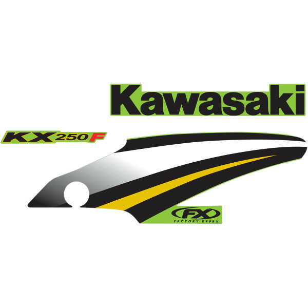 【USA在庫あり】 ファクトリーFX FACTORY EFFEX デカール シュラウド 03年-07年 KX250、KX125 4302-0634 JP店