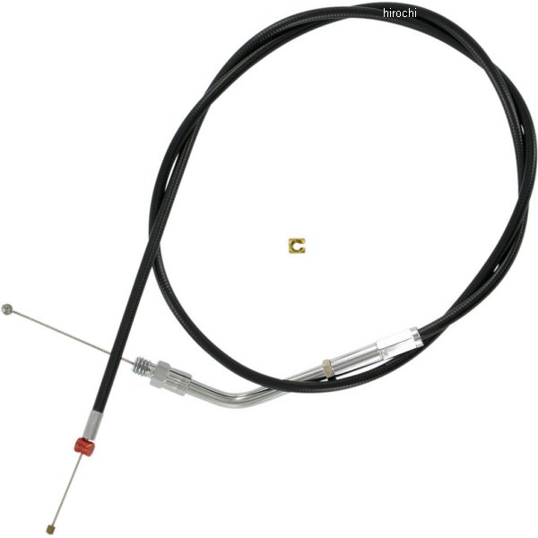 【USA在庫あり】 バーネット Barnett スロットル ケーブル 39インチ 黒 81年-89年 Big Twin、81年-85年 XL DS-223869 JP店