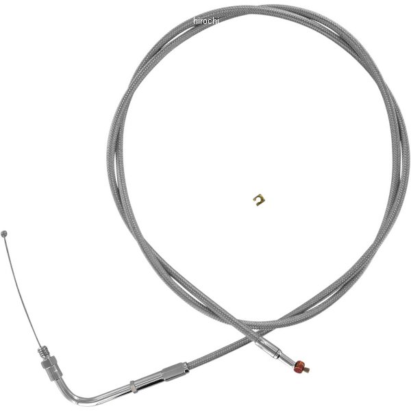  バーネット Barnett スロットル ケーブル 44インチ ステンレス 85年-89年 FLHT、81年-89年 FLTC 56328-81B DS-223995 JP店