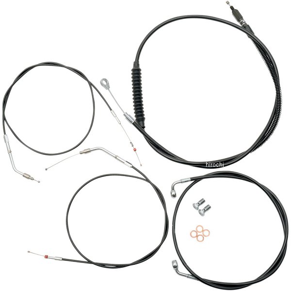 HARLEY-DAVIDSON - 【USA在庫あり】 LAチョッパーズ LA Choppers ケーブル標準キット 黒 99年-03年 XL 18-20インチ用 0610-0445 JP店