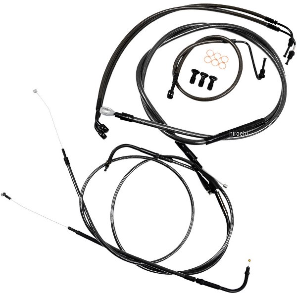 【USA在庫あり】 LAチョッパーズ LA Choppers ケーブル標準キット Midnight 08年-13年 FLH ABS付 12-14インチ用 0610-1580 JP店