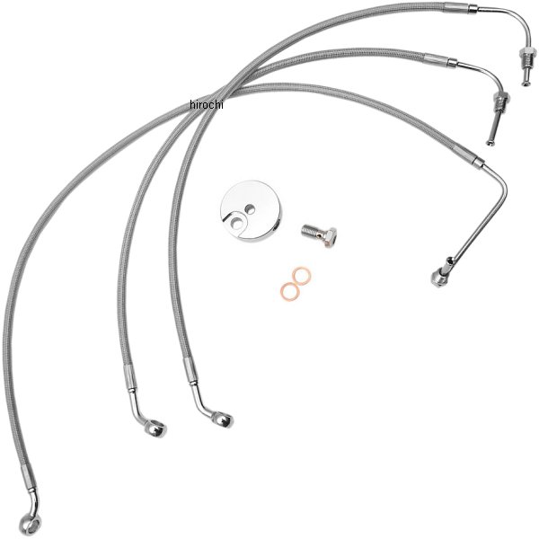 Brake Hose - 【USA在庫あり】 LAチョッパーズ LA Choppers ブレーキホース ステンレス 08年-13年 FLH 12-14インチ用 1741-3917 JP店