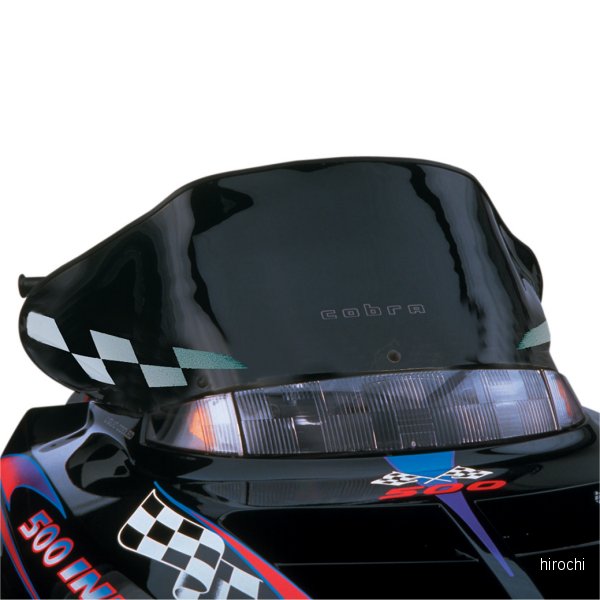 【USA在庫あり】 パワーマッド PowerMadd ウインドシールド コブラ 12インチ(305mm) ポラリス 黒 CEL-BK JP店