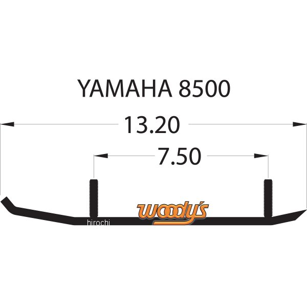株式会社ヒロチー商事 楽天市場店の【USA在庫あり】 ウッディーズ Woody's ランナー 8500 ACE 6インチ(152mm) ヤマハ (左右ペア) 4612-0250 JP店｜アングル2