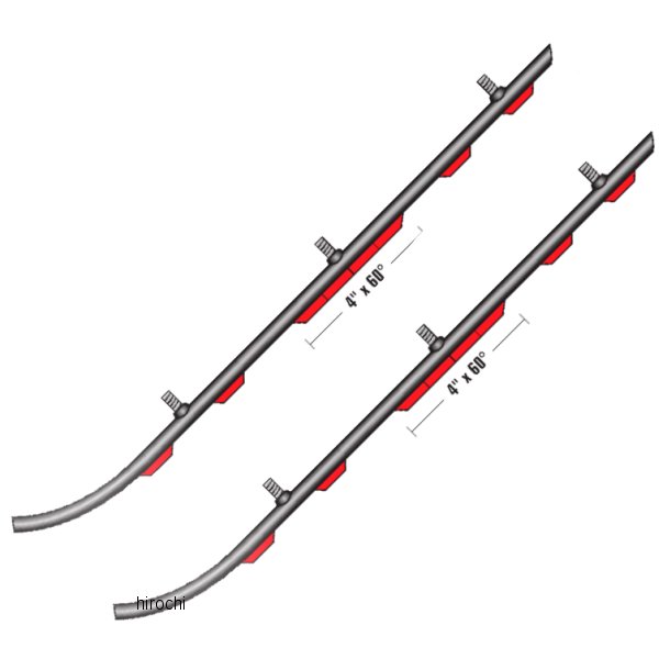 【USA在庫あり】 スノースタッフ Sno Stuff ランナー 505シリーズ 4インチ(102mm) ヤマハ (左右ペア) 505-604 JP店