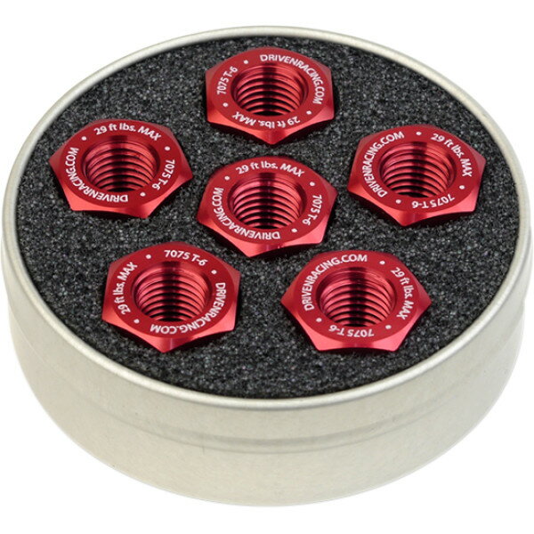 【USA在庫あり】 ドリブンレーシング Driven Racing スプロケット ナット 6個 ドゥカティ 6ボルトハブ用 M10/P1.0 赤 2401-0757 JP店