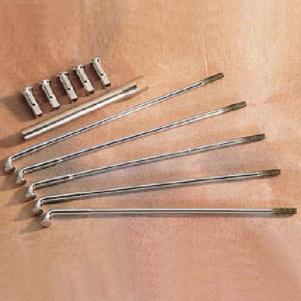 【USA在庫あり】 DRAG スポークセット スチールハブ 18インチ 長さ 8インチ クローム DS-380143 JP店