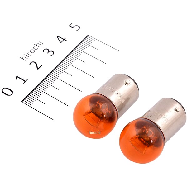 M&H マツシマ 口金ダブル球 6V10/3W ウインカー/ポジション球 (オレンジ) (2個入り) A5303OR JP店