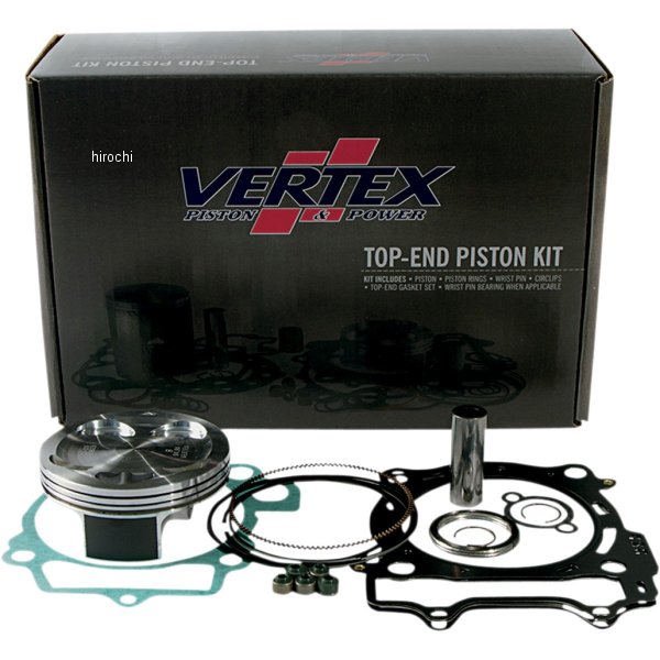 【USA在庫あり】 バーテックス Vertex 鋳造ピストントップエンドキット 07年-09年 RM-Z250 76.95mm 13.4:1 0910-3754 JP店