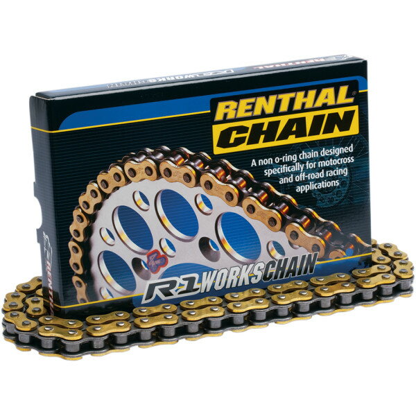 【USA在庫あり】 レンサル RENTHAL チェーン レース用 520R1/120L ゴールド R1-520-120 JP店