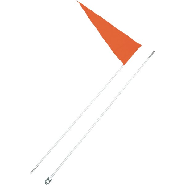 【USA在庫あり】 7 Safety Vehicle Emblem フラグ 旗キット オレンジ/白ポール 1.8m (2段) 0521-0018 JP店