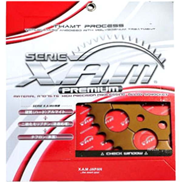 ザム XAM リア スプロケット プレミアム 525/46T 06年以降 トライアンフ 675 アルミ ハードアルマイト A5511X46 JP店