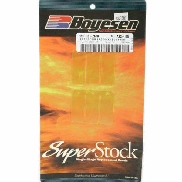 【USA在庫あり】 ボイセン Boyesen リードバルブ スーパーストック 05年-07年 CR125Rグラスファイバー 1008-0107 JP店