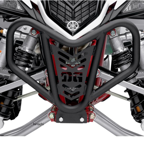 【USA在庫あり】 DGパフォーマンス DG Performance フロントバンパー V-ライト 04年-13年 ヤマハ YFZ450 黒 0530-0961 JP店