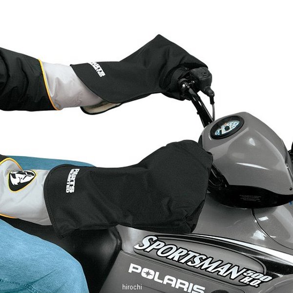 【USA在庫あり】 Parts Unlimited 防水 防寒 ハンドカバー 黒(左右ペア) デラックス BG-0080 JP店