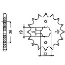 【USA在庫あり】 JT チェーン JT Chains スプロケット フロント 14T/520 86年-87年 ATC200X スチール JTF1352-14 ...