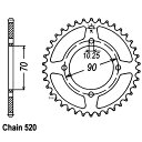【USA在庫あり】 JT チェーン JT Chains スプロケット リア 41T/520 95年-00年 KEF300A スチール JTR1414-41 JP...
