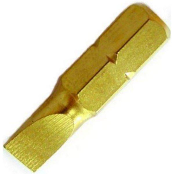 シグネット 1/4インチ チタンコーティングマイナスビット 5.5mm・サイズ(mm)：5.5・差込角(インチ HEX)：1/4差込角が1/4インチHEXのチタンコーティングマイナスビット。21444-SG楽天 JP店　