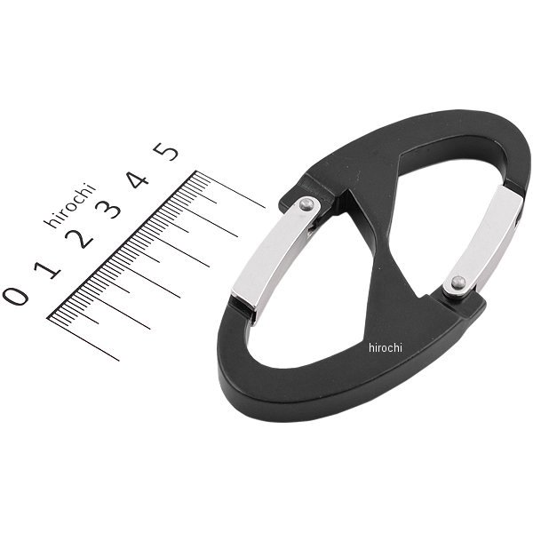 【メーカー在庫あり】 エスコ ESCO 50x95mm Wフックカラビナ ブラック 000012227433 JP店