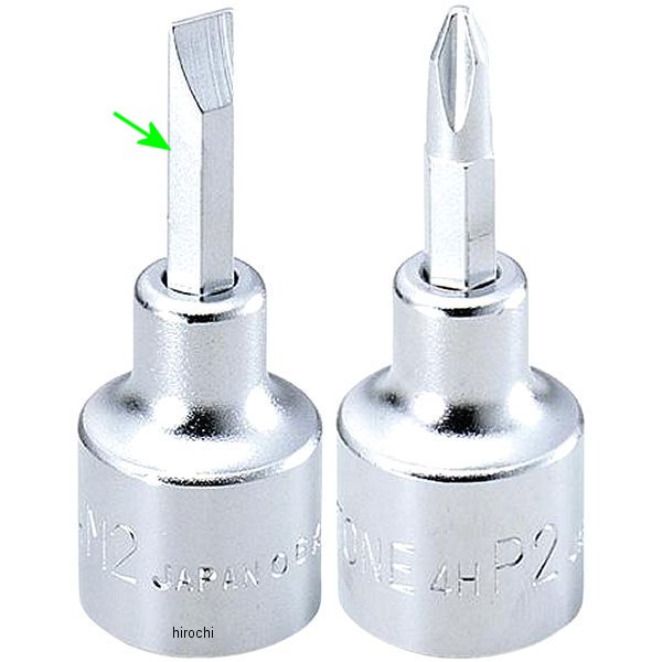 トネ TONE ドライバー ビットソケット (-) 0.8x6.0 長さ 57mm 差込角 12.7mm (1/2インチ) 4H-M2 JP店