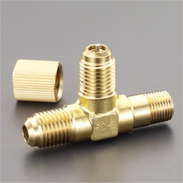 F1/4"XF1/4"XNPT1/8" T型アクセスバルブ000012262411　