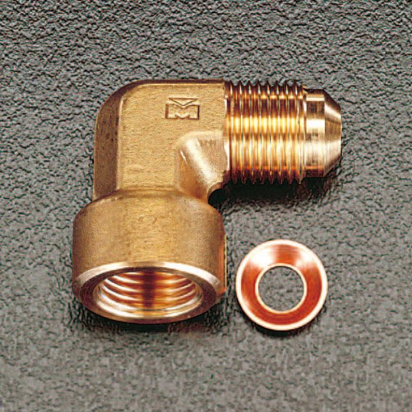 【メーカー在庫あり】 エスコ ESCO F1/4"xF1/4" フレアーエルボ(銅パッキン付) 000012002723 JP