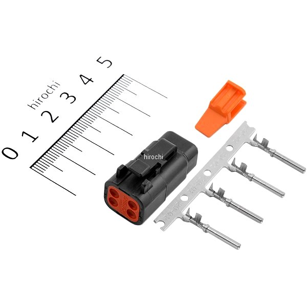 【USA在庫あり】 ナムズ NAMZ ドイツコネクター プラグ 4ピン 74114-98BK 2120-0396 JP店