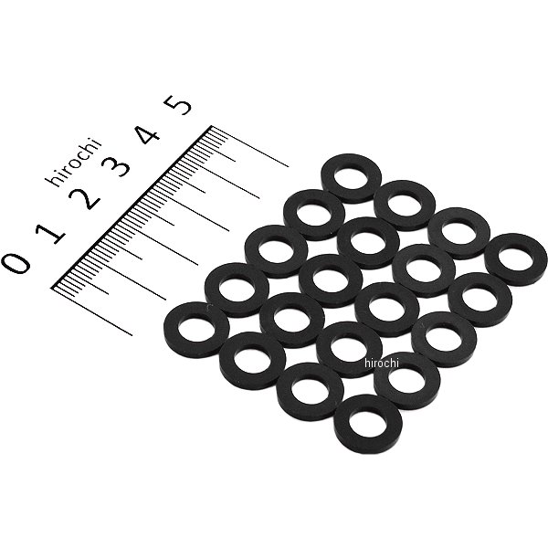 【メーカー在庫あり】 エスコ(ESCO) M6/6.4x12x1.6mm 平ワッシャー ナイロン製/黒/20枚 000012250789 JP