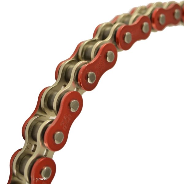 EKチェーン 江沼チェーン シリーズ 150L カシメジョイント 赤/シルバー 520SRX2 JP店